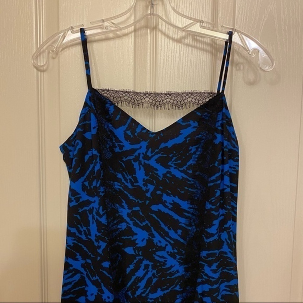 JASON WU Zebra Print Lace Trim Asymmetric Dress - Picture 6 of 14